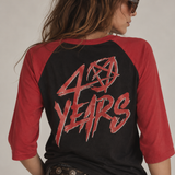 Mötley Crüe 40 Years Raglan Band Tee – Size L