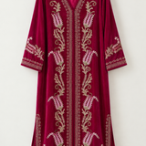 Vintage GÜRLEK Embroidered Velvet open kaftan