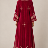 Vintage GÜRLEK Embroidered Velvet open kaftan