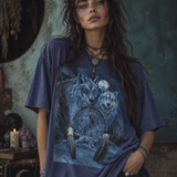 Vintage Made in USA Wolf Totem Dreamcatcher Tee — XL
