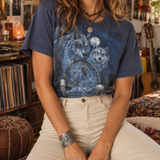 Vintage Made in USA Wolf Totem Dreamcatcher Tee — XL