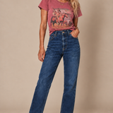 Vintage Lee High Waisted Straight Leg Jeans — Approx. 10–12