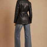 VINTAGE SIRICCO BUTTERY SOFT LEATHER JACKET — SIZE S