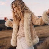 Vintage 70s Penny Lane Sheepskin Coat | Cream 10/12
