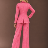Vintage 1970s Red &amp; White Gingham Two-Piece Suit | Handmade 70s Flared Pantsuit s/xs