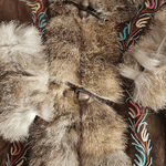 Vintage Suede & Fur Embroidered Coat – Boho Western Collector's Piece
