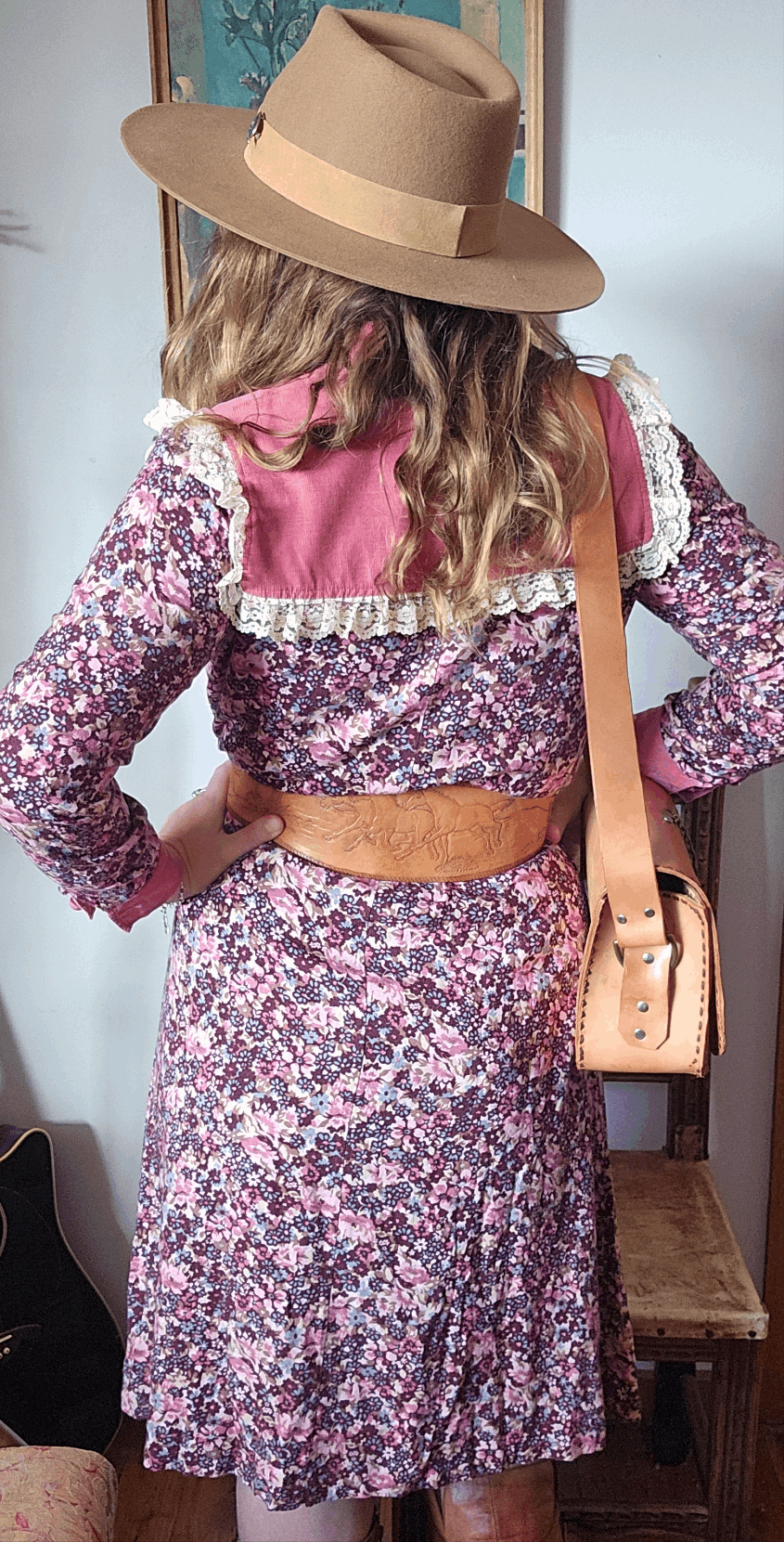 Vintage 70s Prairie Dress by Columbo – Size 10