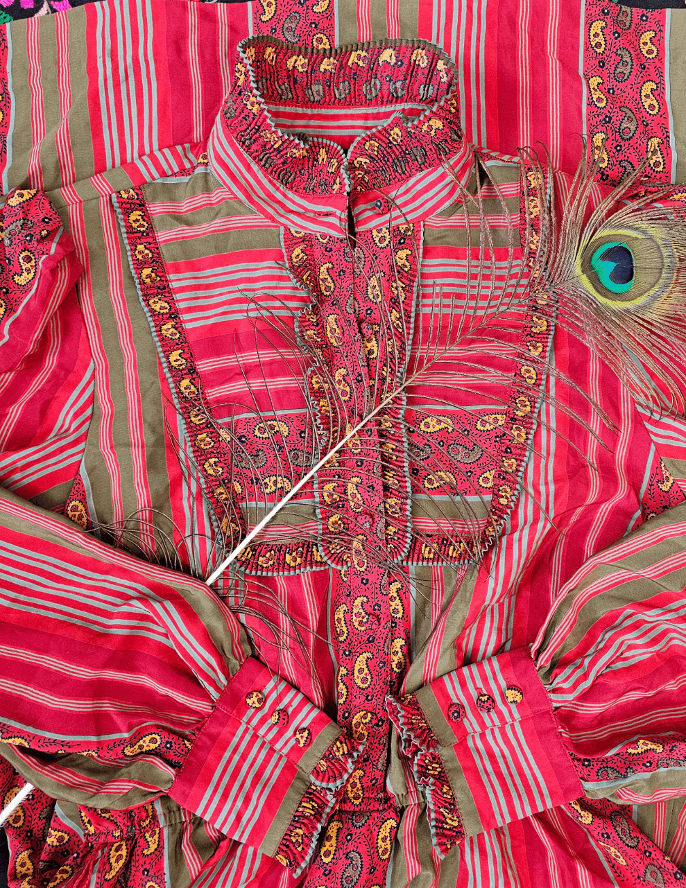 Vintage Western Paisley Shirt Dress | Bust 94cm | Length 107cm