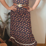 Vintage 1970s Mark Warren Floral Cotton Dress – AU Size 10