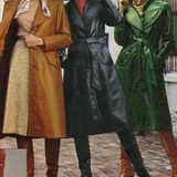 Vintage 70s Beige Leather Coat – “Looking Good” Melbourne S 8/10