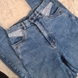 OKE Vintage 80s Rare Womens high waist Denim Blue Jeans Size 10