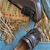Frye Naiya Kiltie Moc Leather Heels – Size 39 (8) – Brown