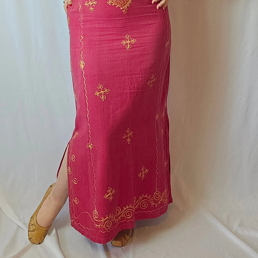 VINTAGE TRADITIONAL PAKISTANIAN COTTON MAXI S/M