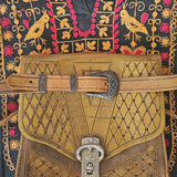 Vintage Leather Tooled Bag