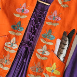 Vintage embroidered vest S