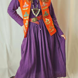 Vintage embroidered vest S