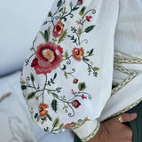 Gardenia Embroidered Wrap Top by MOSS – BNWT – Size 10