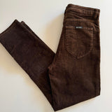 Rolla’s Dusters High Rise Slim Corduroy Pants – Chocolate Brown – Size 30/12
