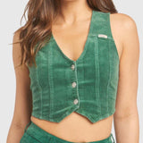 Wrangler Westbound Cord Vest – Basil Cord size 8