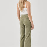 Rolla’s Eastcoast Flare Cord Jeans – Olive Green | Size 32 / AU 14