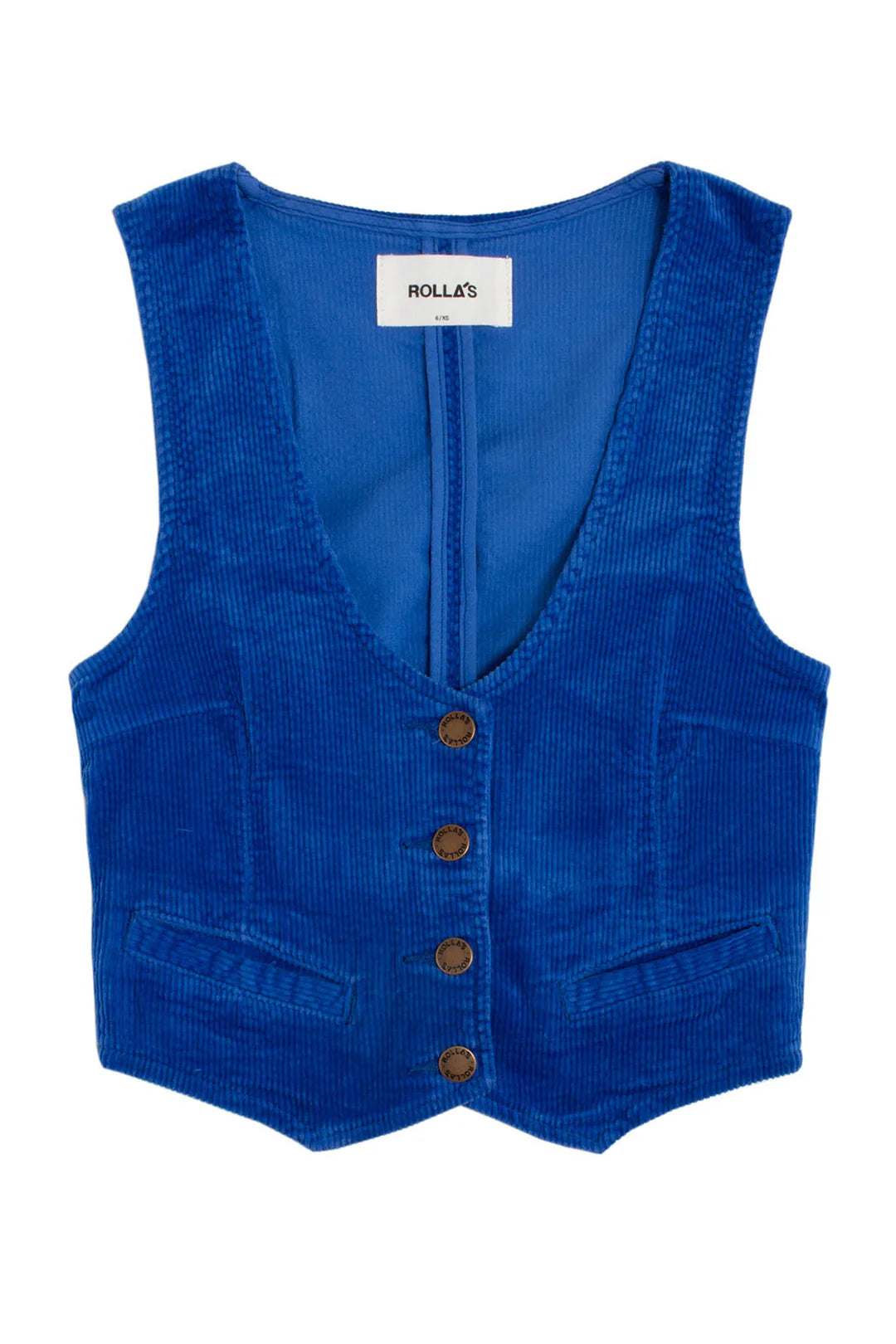 Rolla’s Phoebe Tonkin x Rolla’s Dallas Vest –Electric Blue size S/8