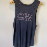 Spell And The Gypsy Black Magic Distressed Tank-Unterhemd. Größe M