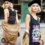 Spell And The Gypsy Black Magic Distressed Tank-Unterhemd. Größe M