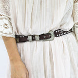 Spell Outlaw Belt Chocolate brown SZ S/M BNWT