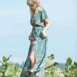 Spell Babushka Maxi Dress size small RARE