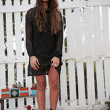 Rare Spell Early Days Black Open Back Knit Dress | Size M/L