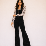 Rolla’s Eastcoast Flare Cord Overalls – Black (Size 27 / AU 9)