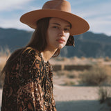 ARNHEM RANCHER FELT HAT IN APRICOT S/M