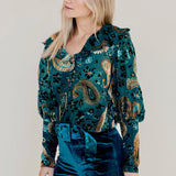 Vintage Firefly Burnout Blouse – Size M Lenni The Label