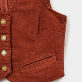 ROLLAS Womens Dallas Cord Vest chestnut brown Cord 26/8