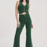 Rollas Cord Vest – Basil Green (BNWT, Size 6)