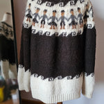 hand kntted fair isle cardigan
