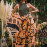 Nine Lives Bazaar Palazzo Pants in Black Majic Size 18