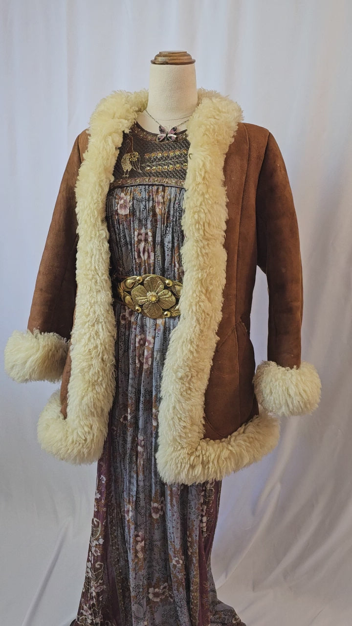 Vintage Penny Lane sheepskin coat Size M 10