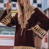 Chasing Unicorns Queen Of Hearts Velvet Tunic M rrp:900+