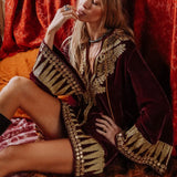 Chasing Unicorns Queen Of Hearts Velvet Tunic M rrp:900+