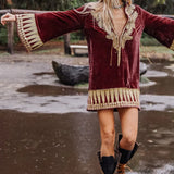 Chasing Unicorns Queen Of Hearts Velvet Tunic M rrp:900+