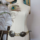 Antique Silver Concho & Wooden Bead Belt – From my own Personal Collection