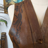 Leather Vest – Vintage Tooled Dream