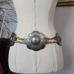 Antique Silver Concho & Wooden Bead Belt – From my own Personal Collection
