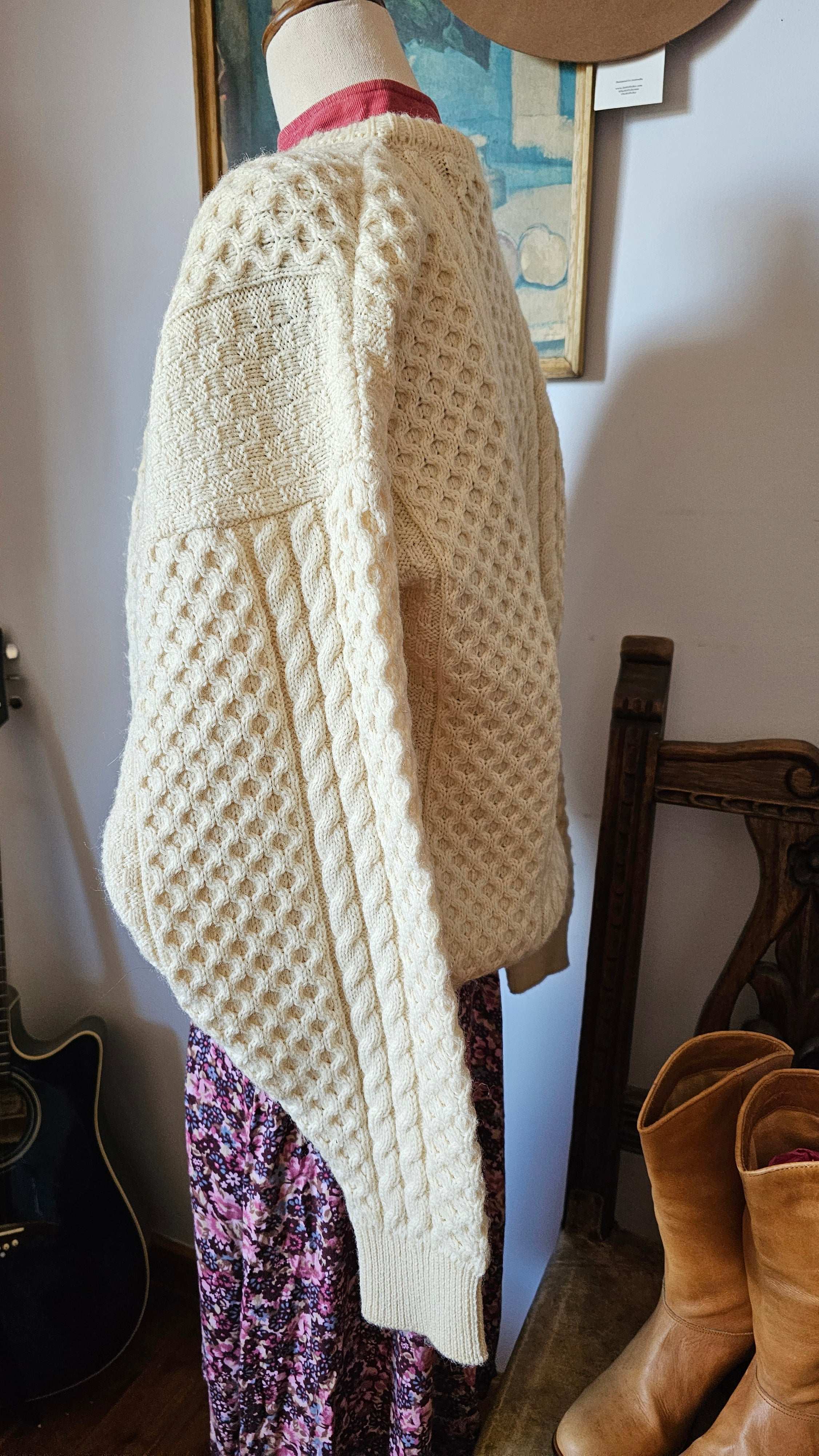 Vintage Gaeltarra G Ireland Aran Knit Jumper – Size 42