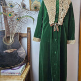 1970s Velvet Duster | Victorian Revival Romance