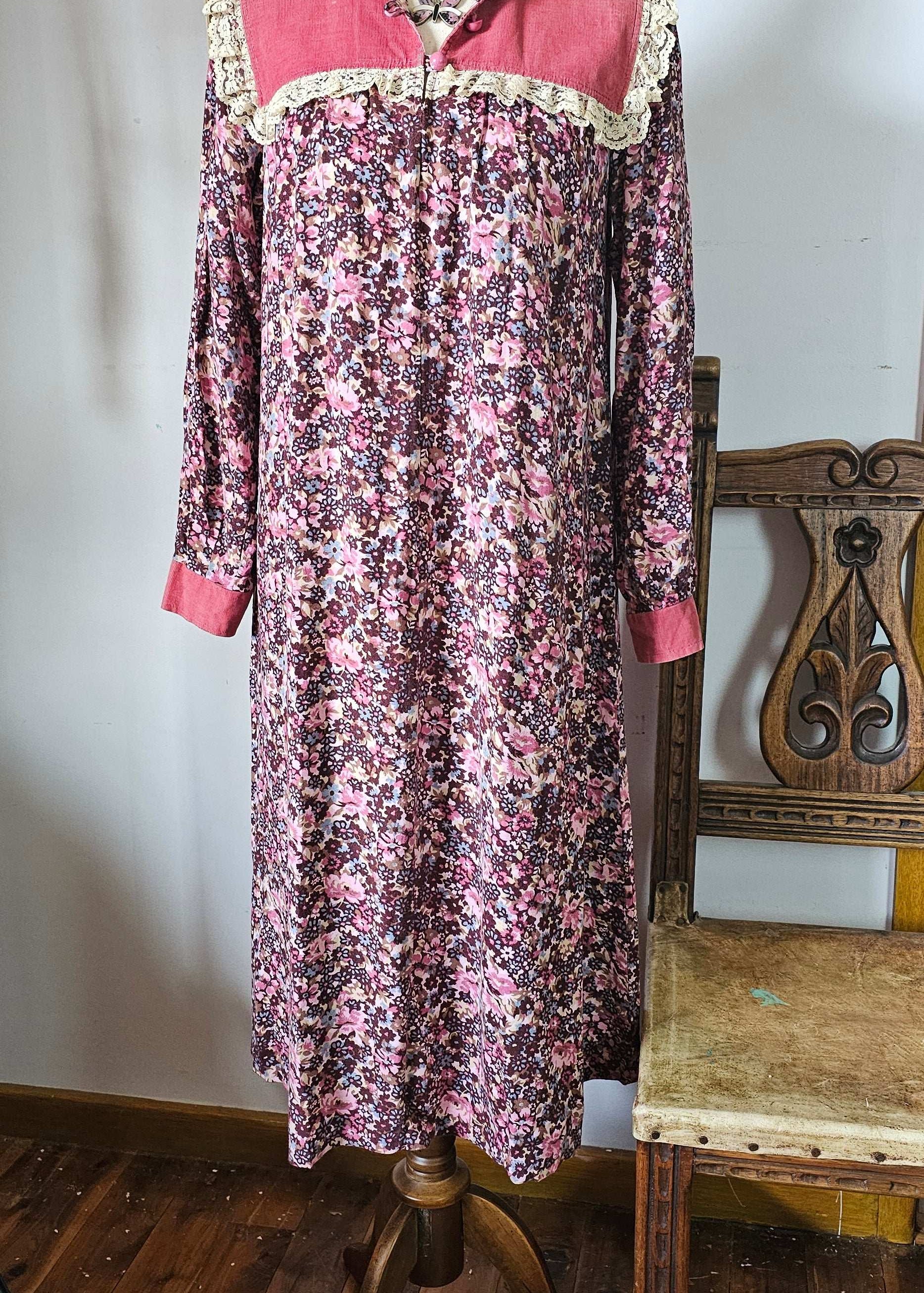 70s prairie dress 