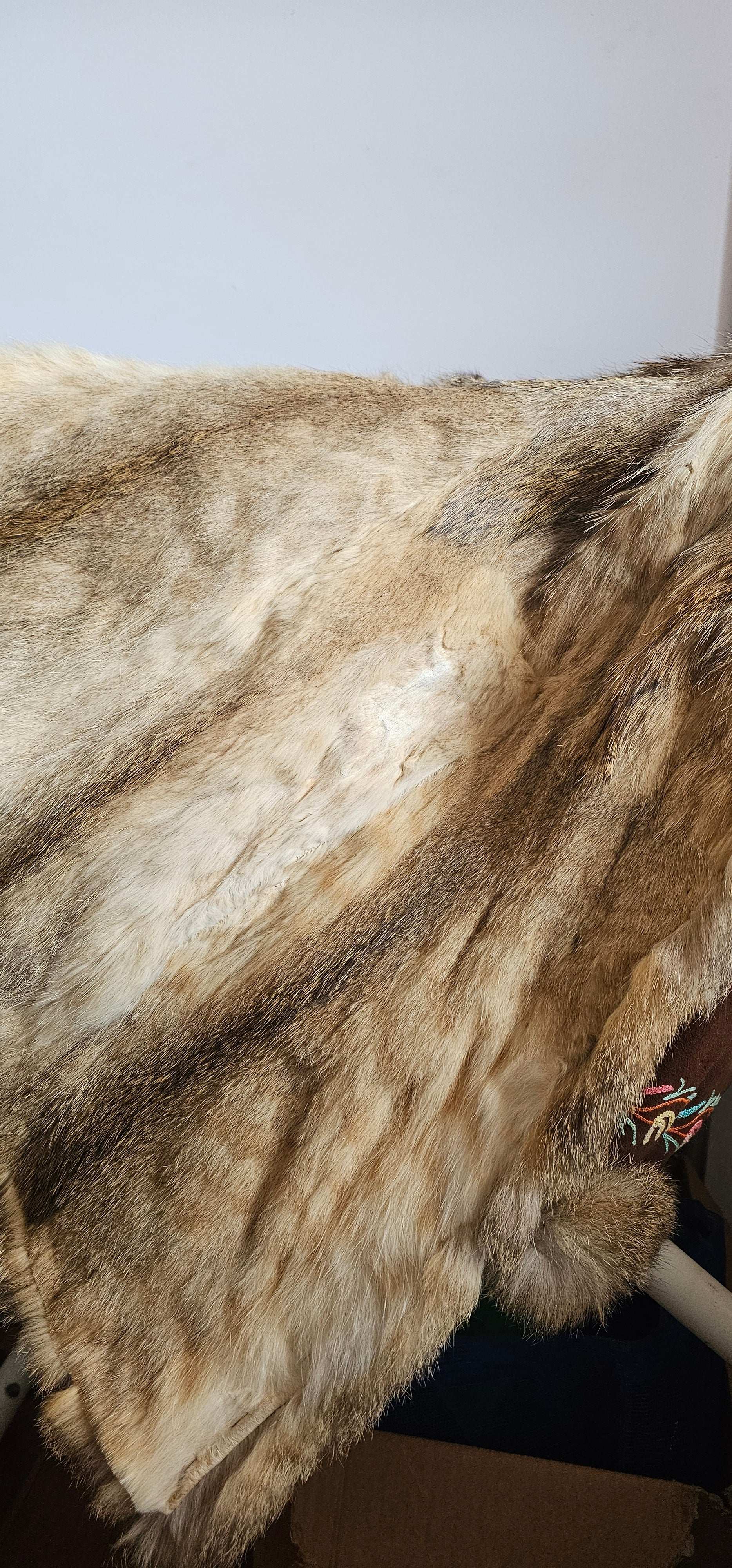 Vintage Suede & Fur Embroidered Coat – Boho Western Collector's Piece