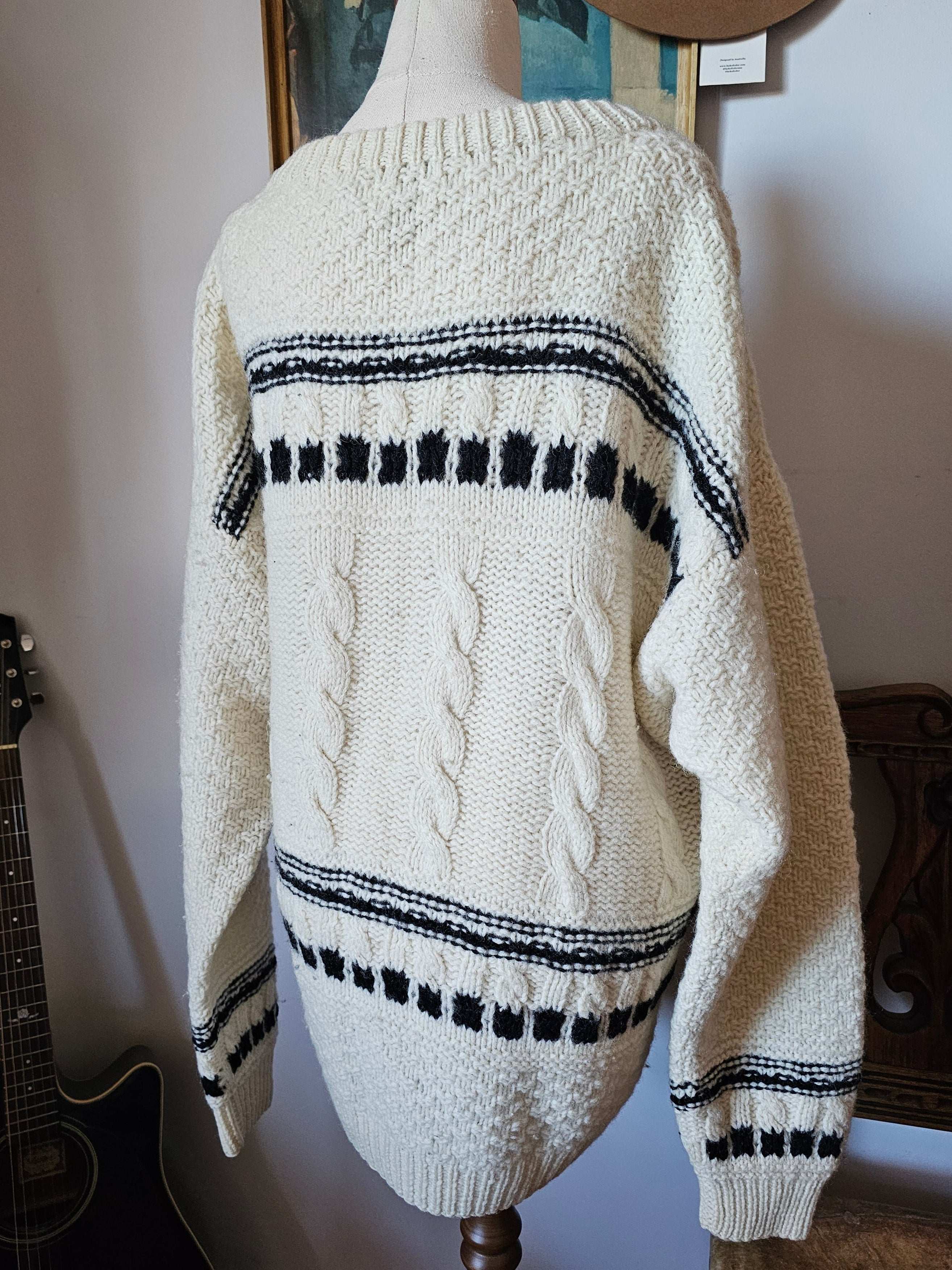 cable knit jumper