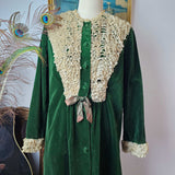 1970s Velvet Duster | Victorian Revival Romance